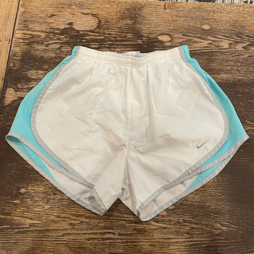 White Nike Dri-Fit Athletic Shorts